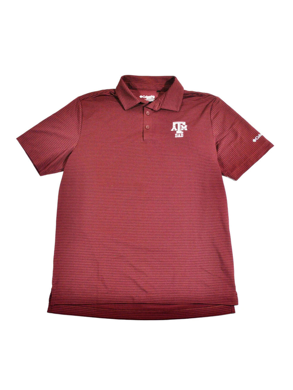Texas A&M Aggies Dad Golf Course Columbia Sportswear Maroon Polo Size Medium